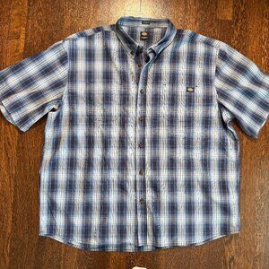 Dickies Relaxed‎ Fit Men’s Short Sleeve Plaid Shirt Size 2XL